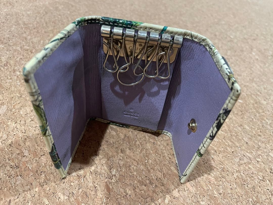 【GUCCI】花柄 二つ折り財布 とキーケース2点セット