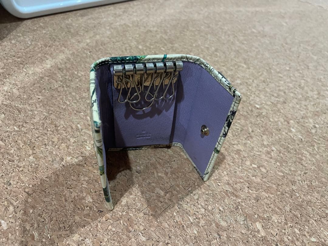 【GUCCI】花柄 二つ折り財布 とキーケース2点セット