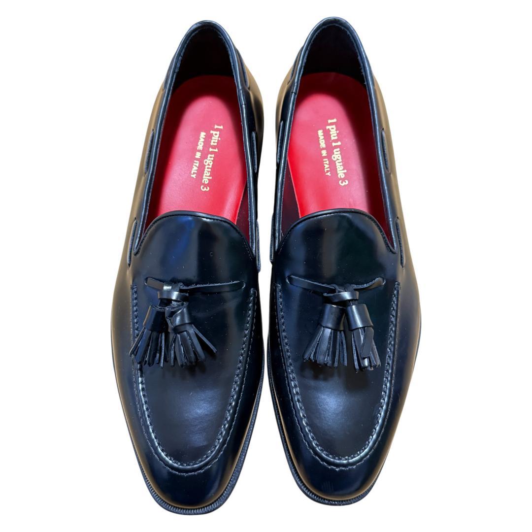 美品 1PIU1UGUALE3 Roma レザー タッセル ローファー