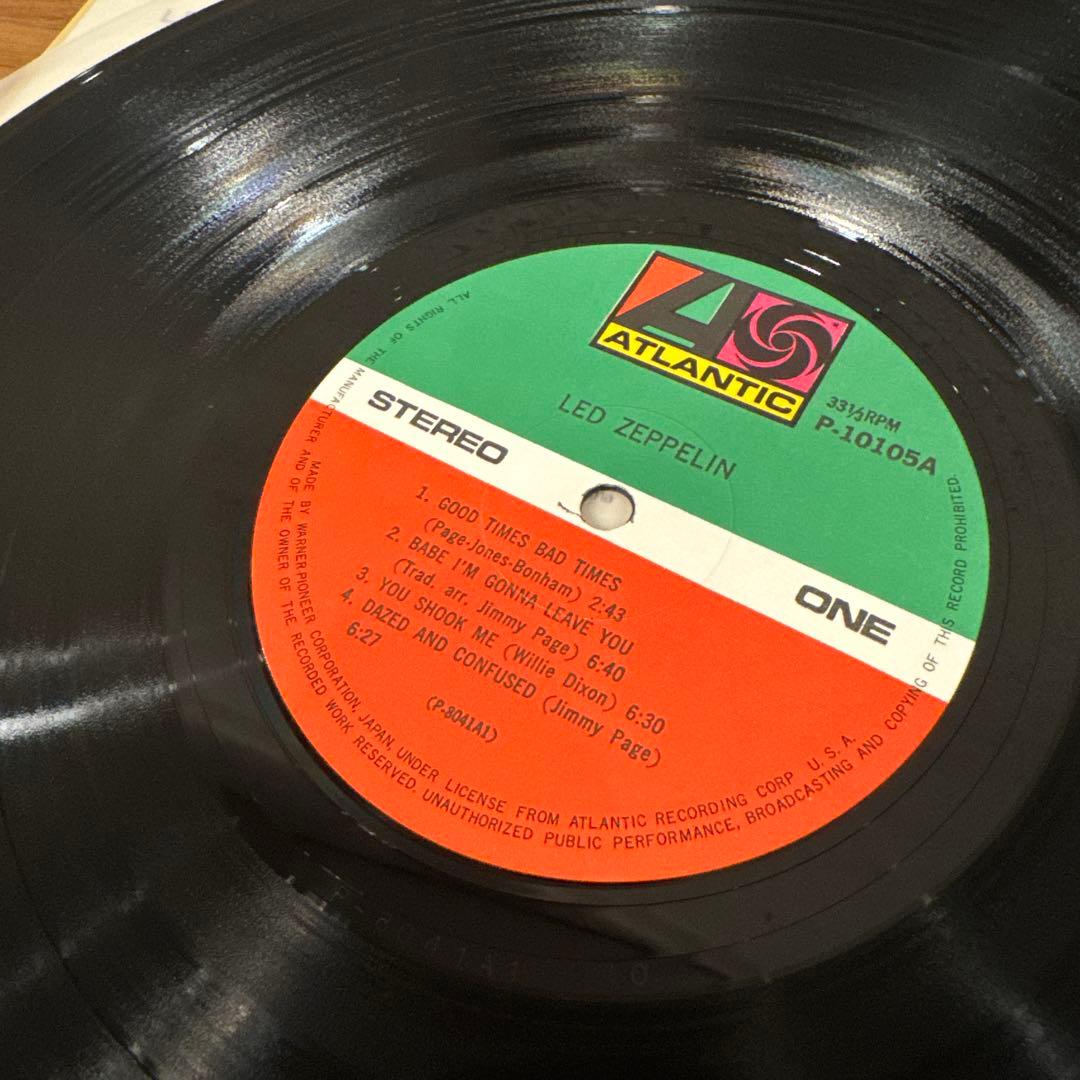 レコード LED ZEPPELIN Ⅰ P-10105A 日本盤初期　ポスター付
