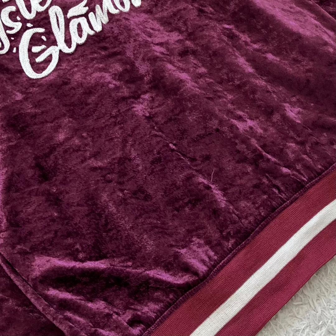 Y2K✨ヒステリックグラマー トラックジャケット ベロア ヒスガール 刺繍ロゴ