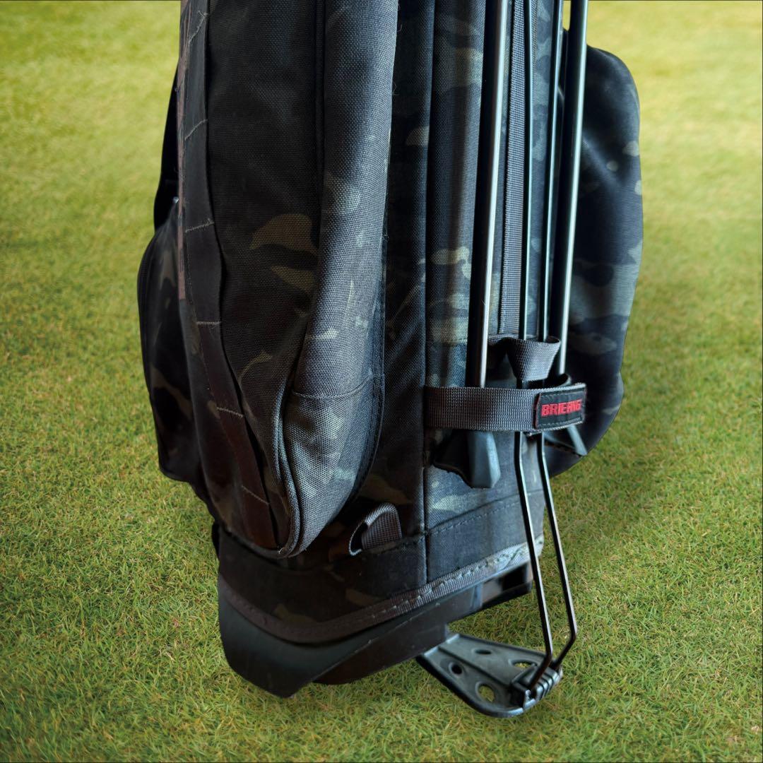 おまけ有　ブリーフィング　キャディバッグ　迷彩　カモフラ　黒　グリーン　CR-4