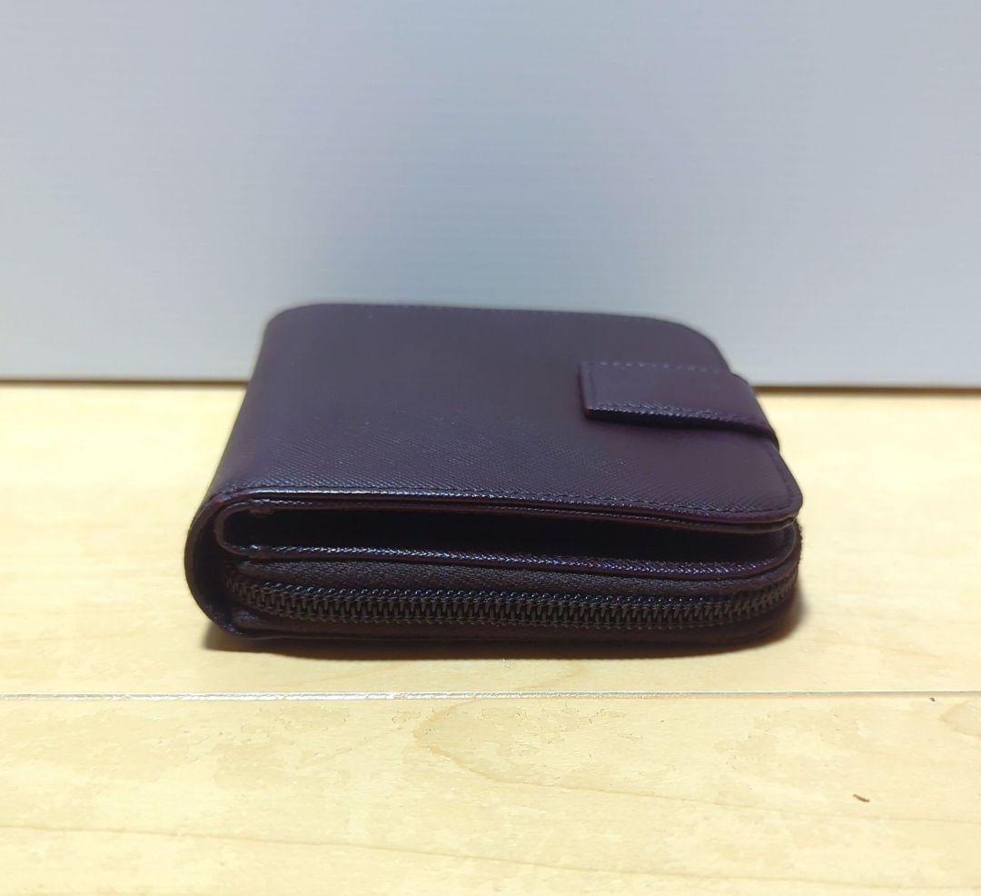 【美品】PRADA 二つ折り財布 ブラウン サフィアーノレザー　値段交渉◯
