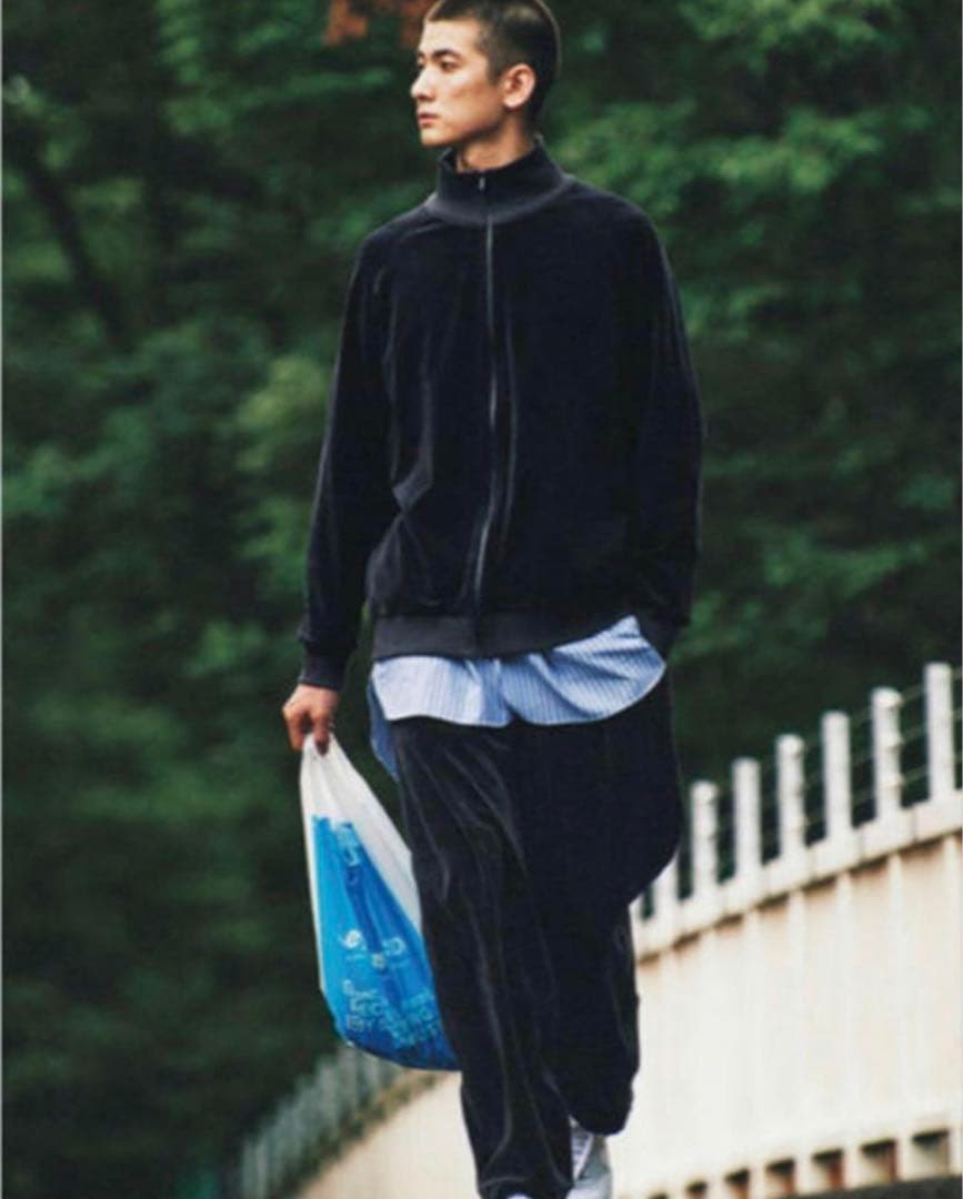 ぷ*離様 COMOLI 20AW ベロアジャージセットアップ