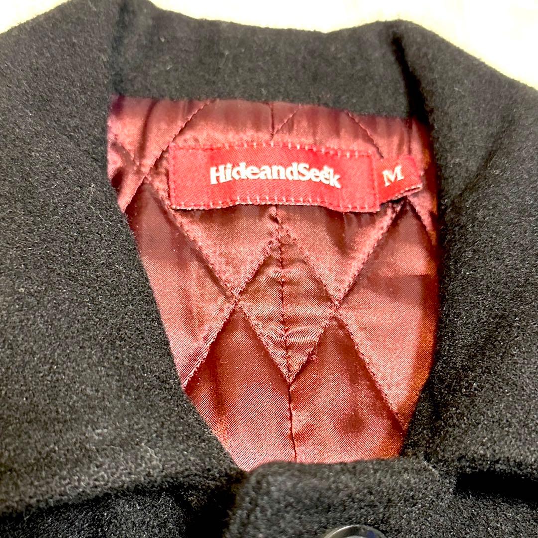 ハイドアンドシーク カーコート　メルトンジャケット