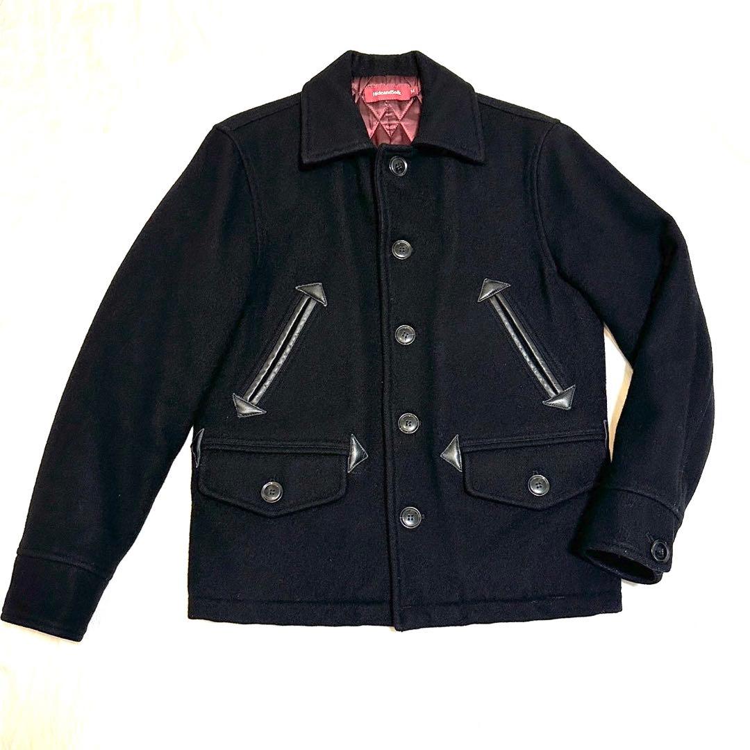 ハイドアンドシーク カーコート　メルトンジャケット