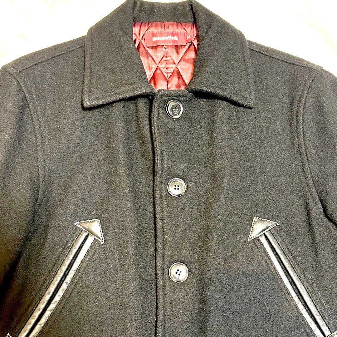 ハイドアンドシーク カーコート　メルトンジャケット