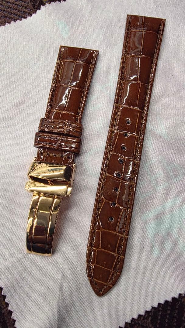 クロコダイルレザー レザーベルト 新品