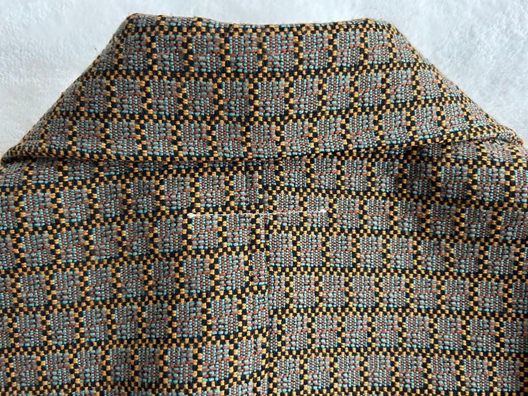 MM6 チェック柄 ハーフコート 44