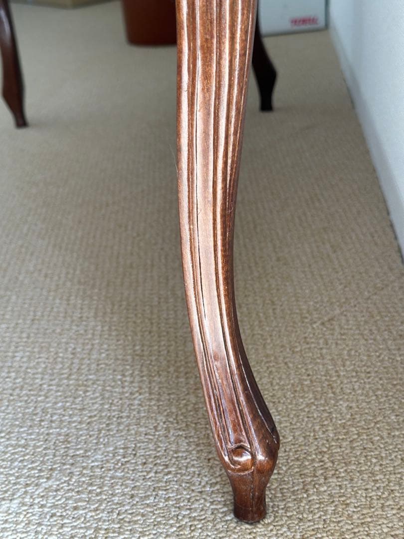 アンティーク風猫脚カフェテーブル