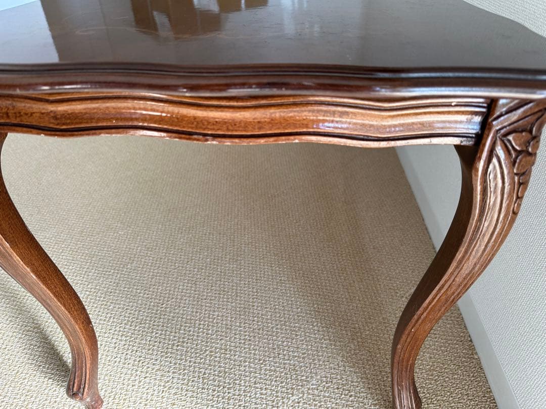 アンティーク風猫脚カフェテーブル