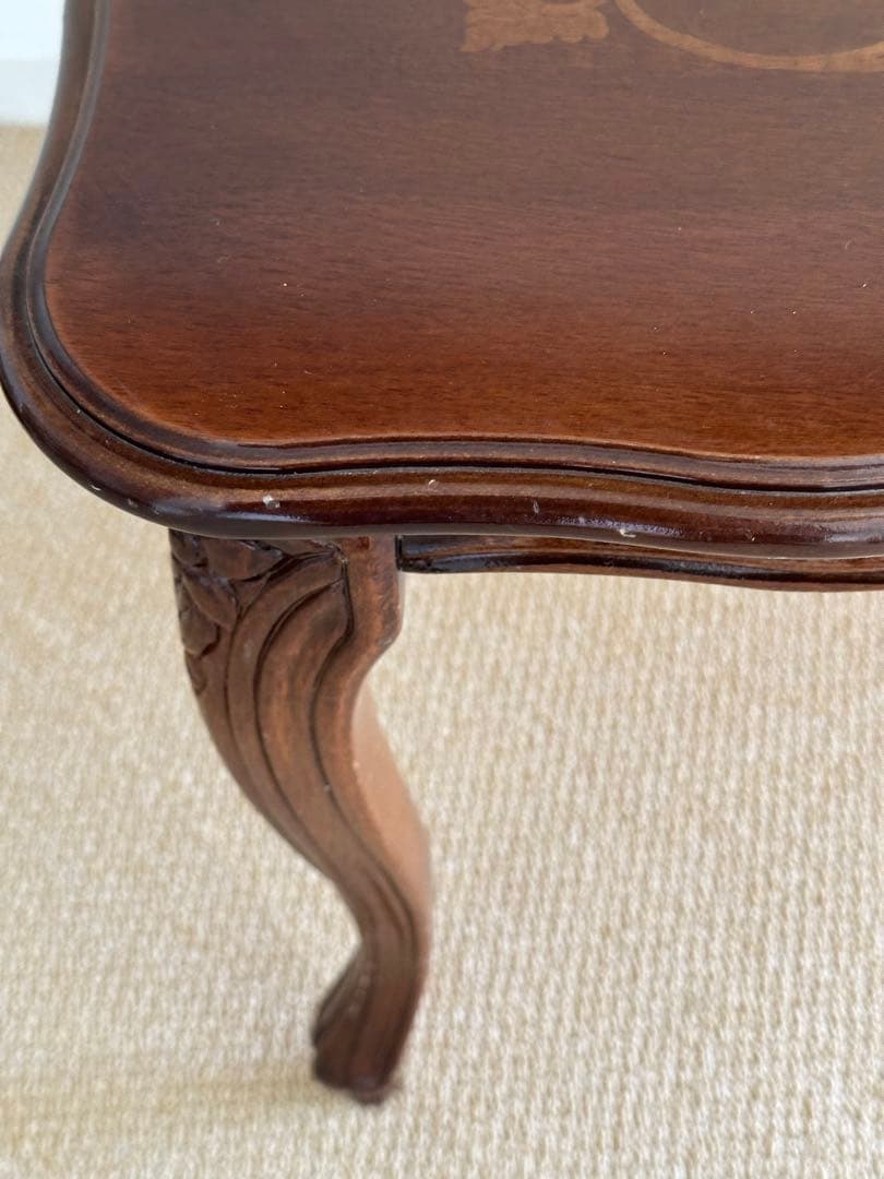 アンティーク風猫脚カフェテーブル