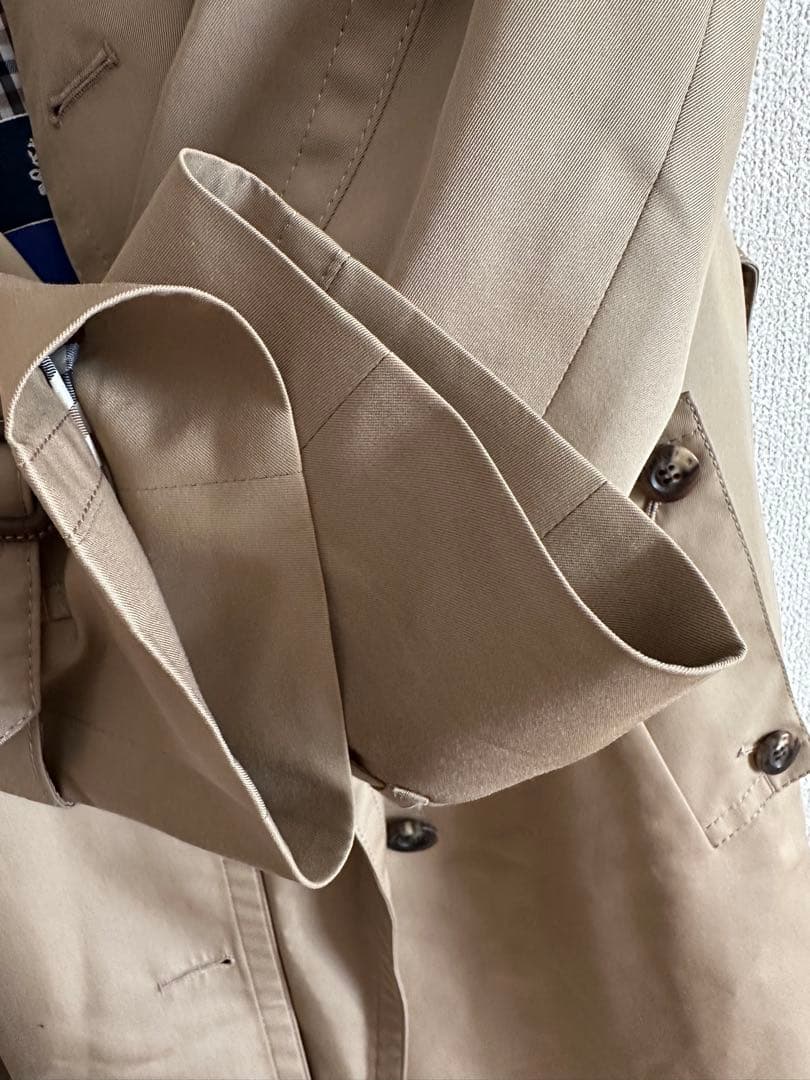 Aquascutumアクアスキュータム 青ライナー付きトレンチ ハニーベージュ8