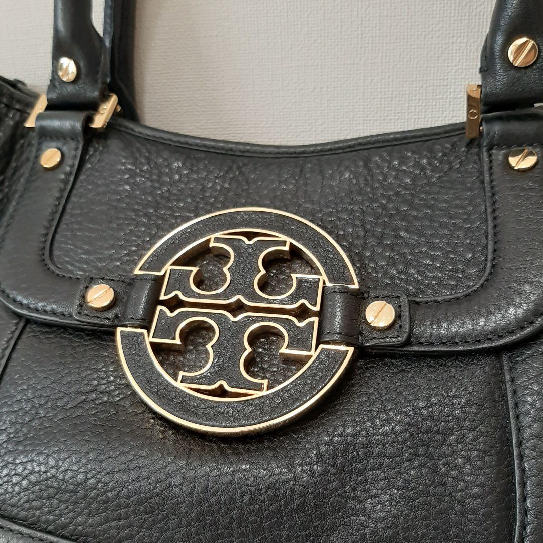 極美品　Tory Burch　トリーバーチ　2way バッグ　黒　アマンダ
