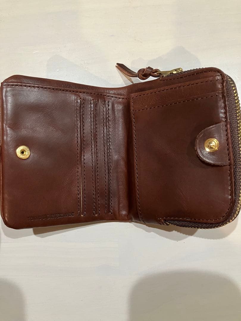 ポーター　ソーク　二つ折り財布　ブラウン