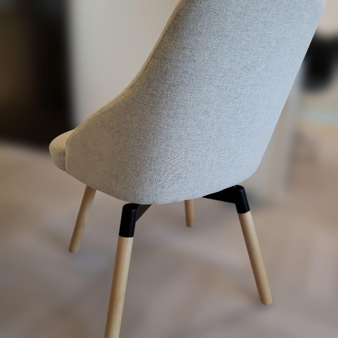 IKEA JANOLOF ヤンオロフ 回転ダイニングチェア, ベージュ　④