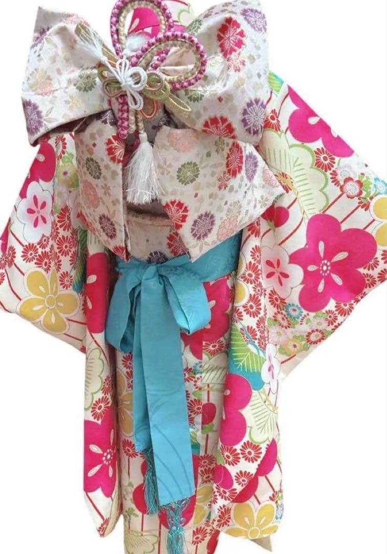 大幅値下げ‼️七五三 フルセット 7歳 ピンク ホワイト 水色