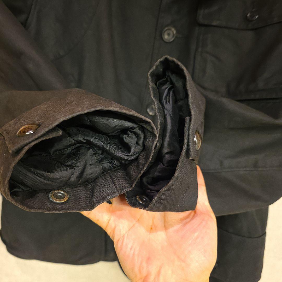 90s POLO RALPH LAUREN オイルドハンティングジャケット　黒