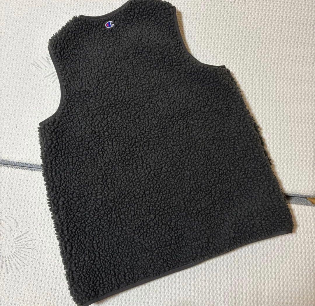 別注【Champion/チャンピオン】ボアフリースベスト　グレー