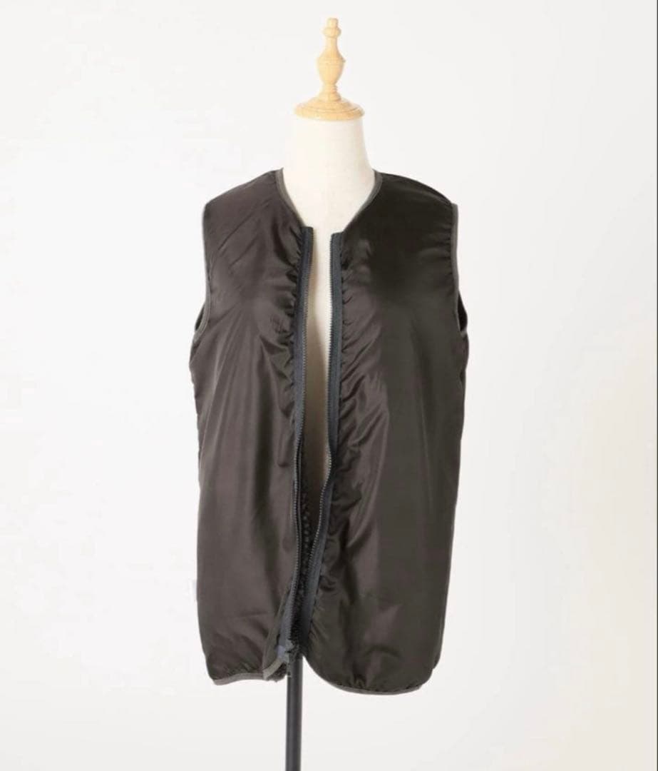 別注【Champion/チャンピオン】ボアフリースベスト　グレー