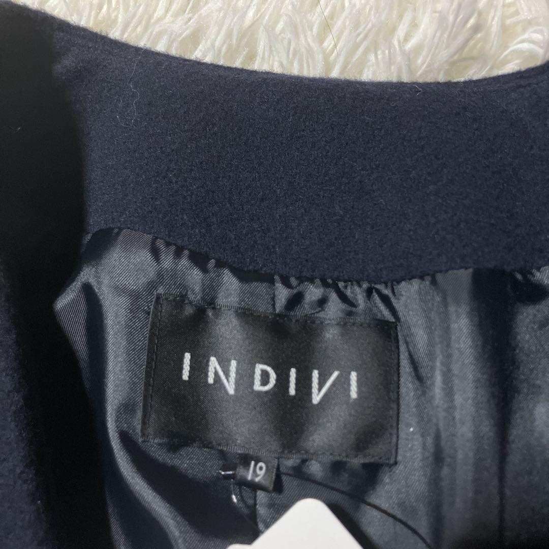 【yukon】新品　INDIVI インディヴィ ノーカラーチェスターコート