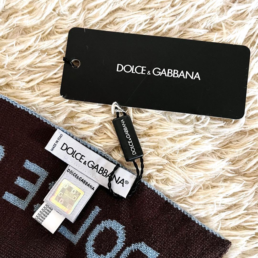 【新品】DOLCE & GABBANA LOGOED SCARF シルクマフラー