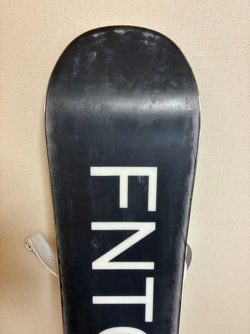 FNTC スノーボードセット ホワイトバインディング