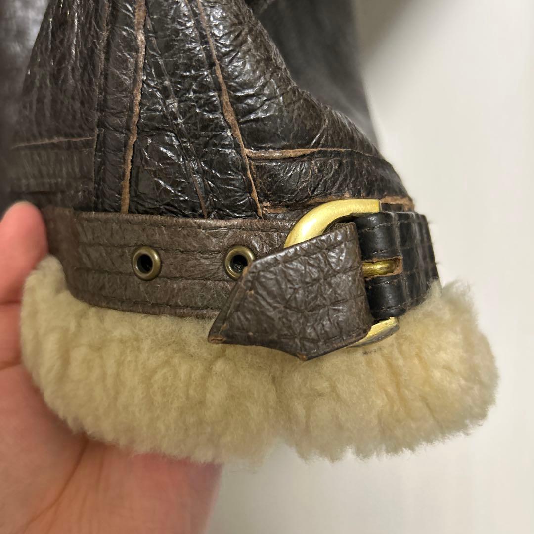 【RAF USNAVY AIR FORCE】ムートンフライトジャケット42