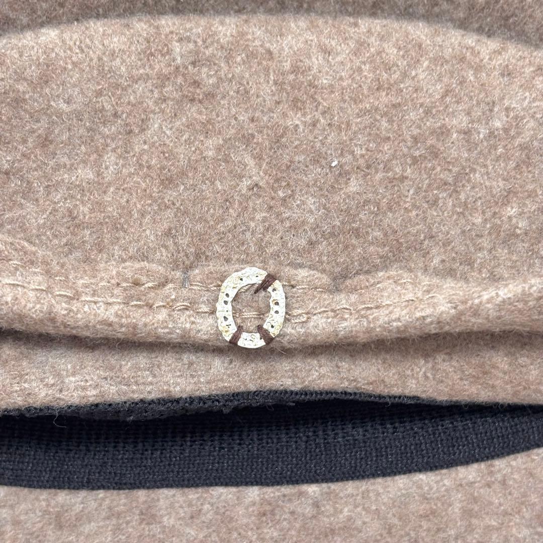 【極美品】chisaki Tieka カシミヤ混 変形ハット アジャスター付き