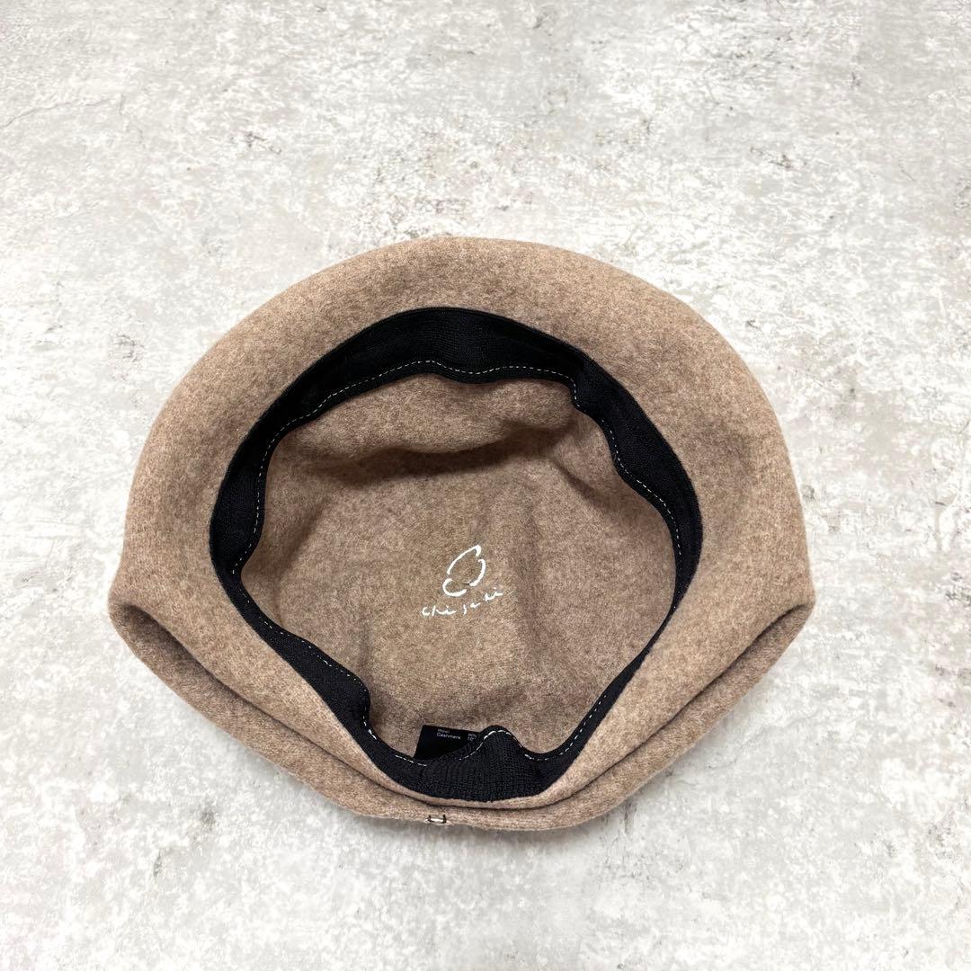 【極美品】chisaki Tieka カシミヤ混 変形ハット アジャスター付き