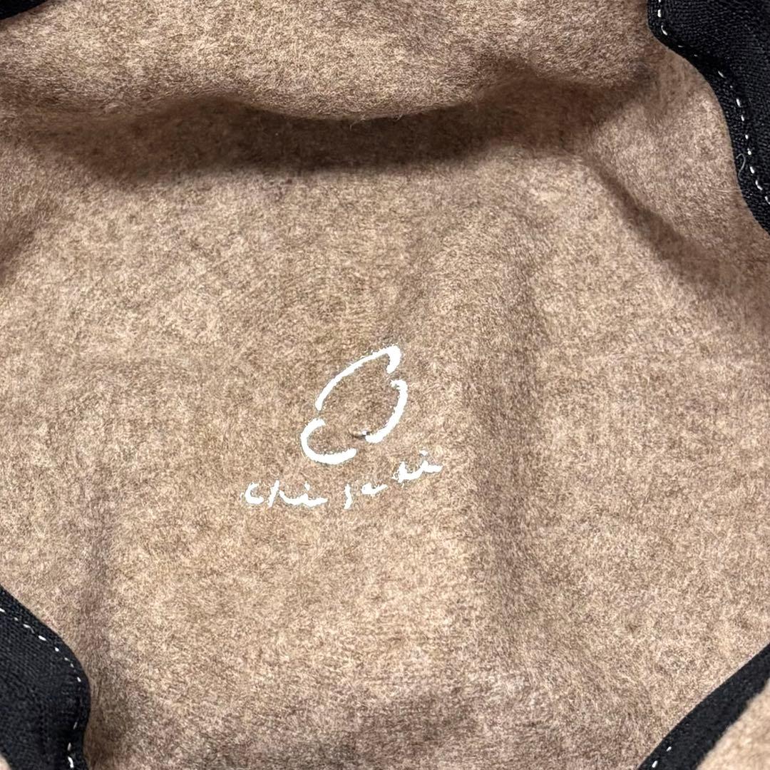 【極美品】chisaki Tieka カシミヤ混 変形ハット アジャスター付き