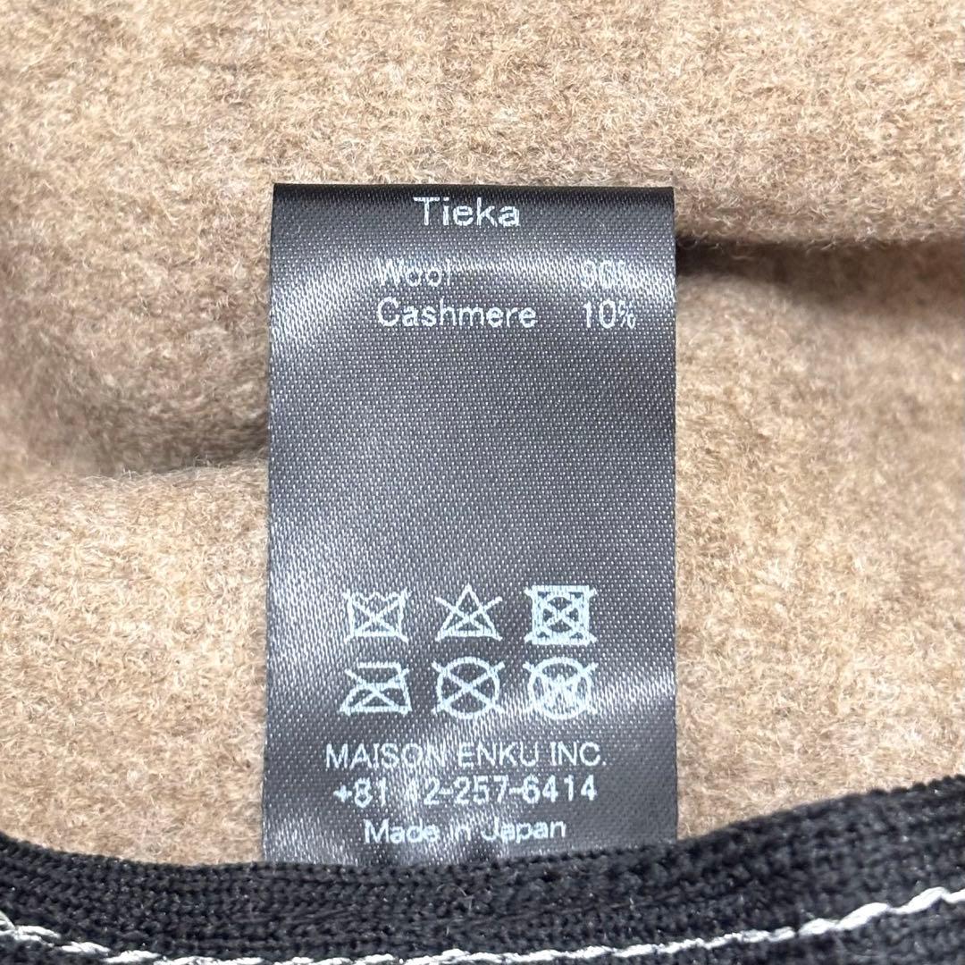 【極美品】chisaki Tieka カシミヤ混 変形ハット アジャスター付き