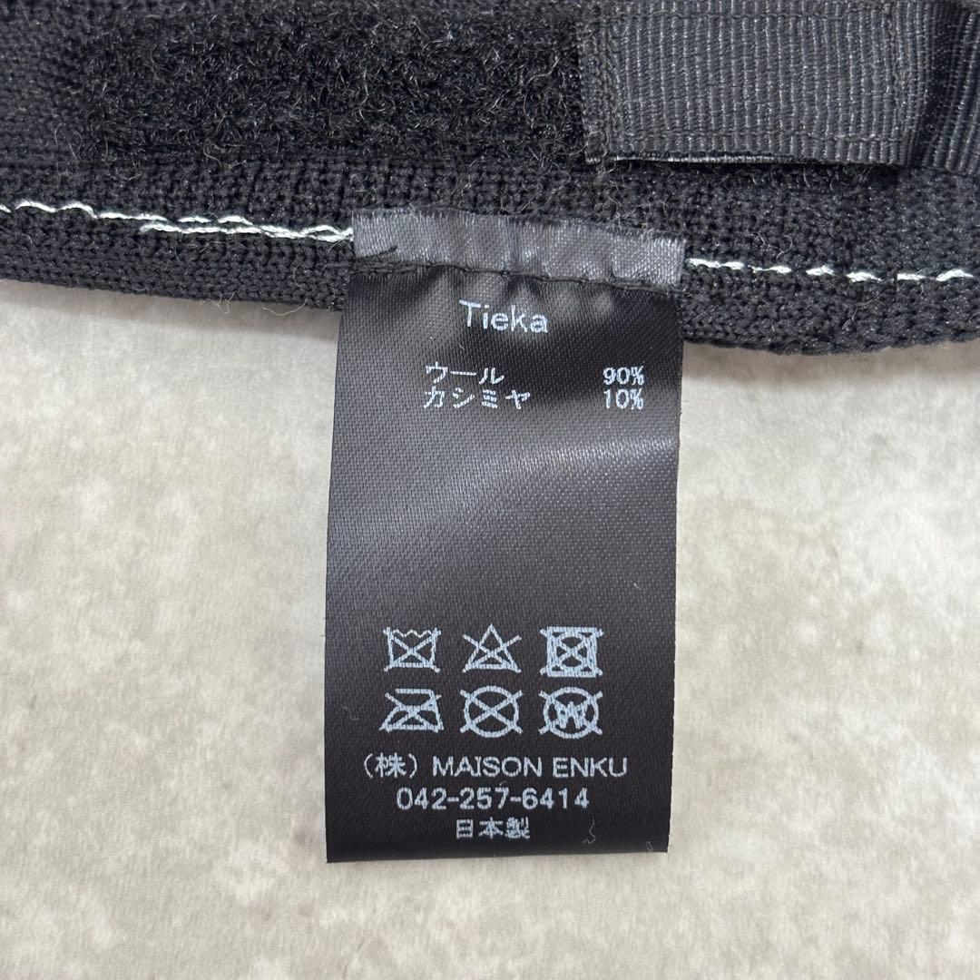 【極美品】chisaki Tieka カシミヤ混 変形ハット アジャスター付き