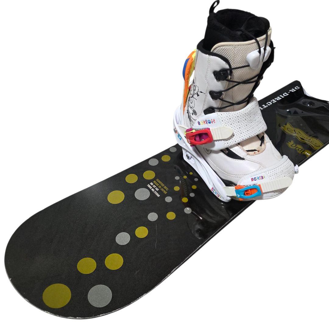 SCOOTER オガサカ製 145cm ボードセット バイン ブーツ付き セット