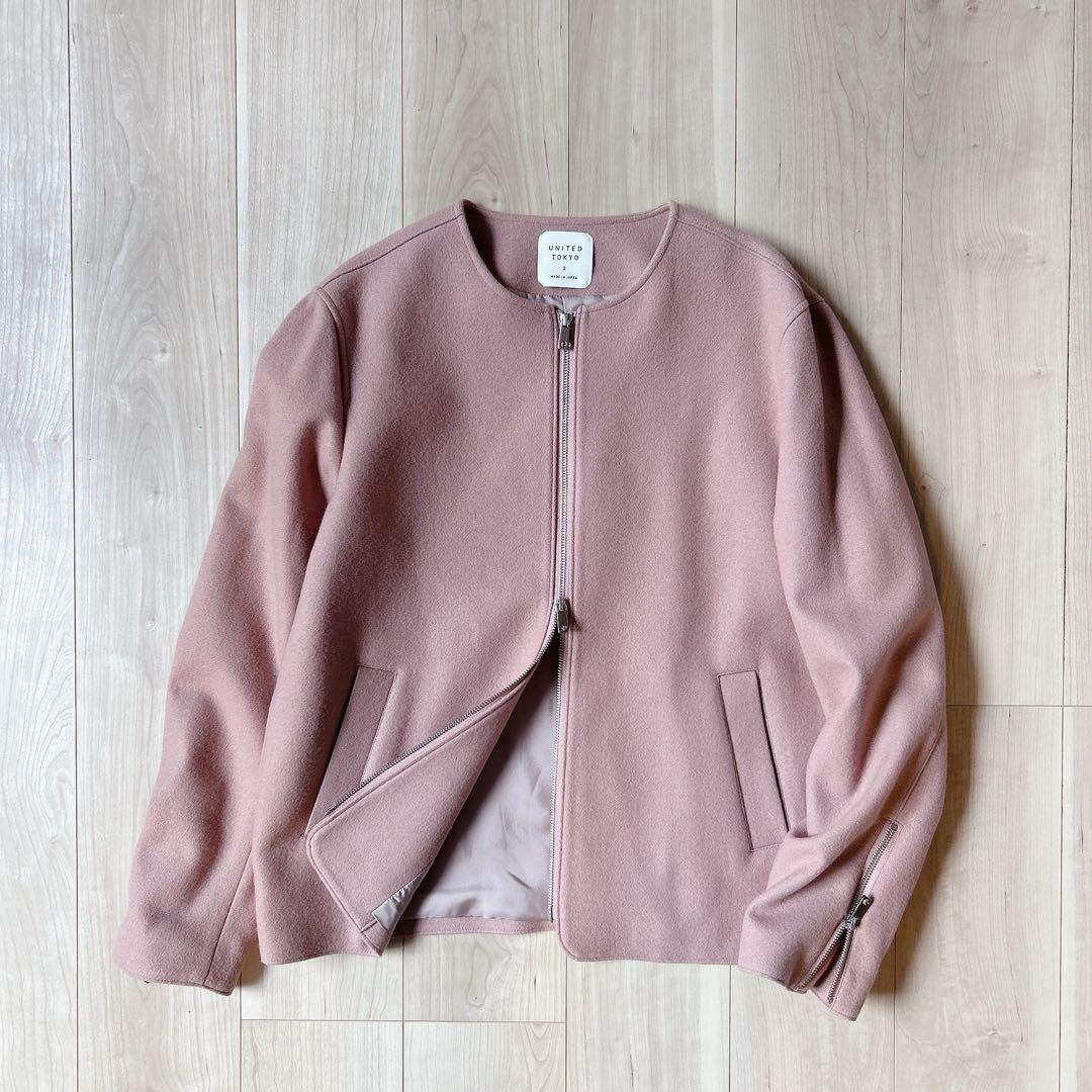 クリーニング済み♪ユナイテッドトウキョウ 希少サイズ3 ノーカラージャケット