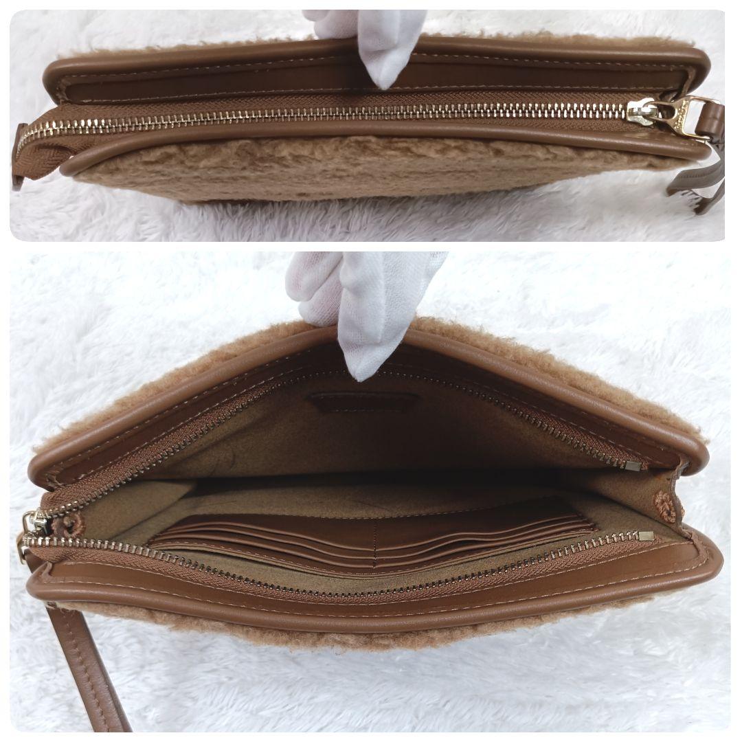 マックスマーラ 23AW テディベア クラッチバッグ パーティーバッグ キャメル