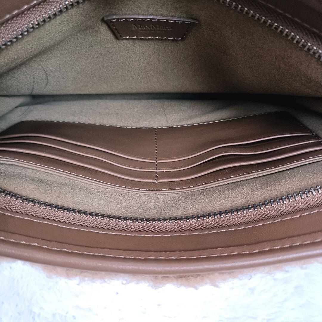 マックスマーラ 23AW テディベア クラッチバッグ パーティーバッグ キャメル