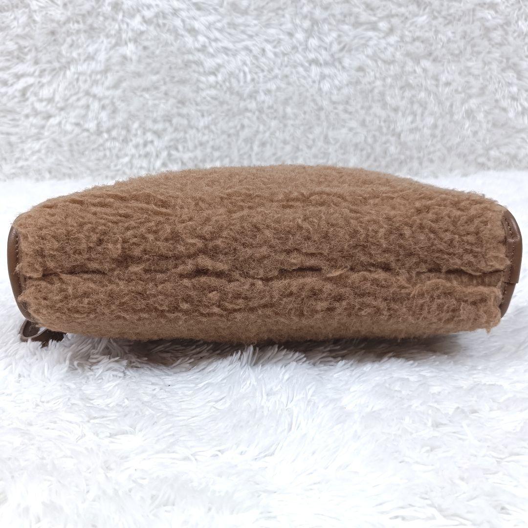 マックスマーラ 23AW テディベア クラッチバッグ パーティーバッグ キャメル