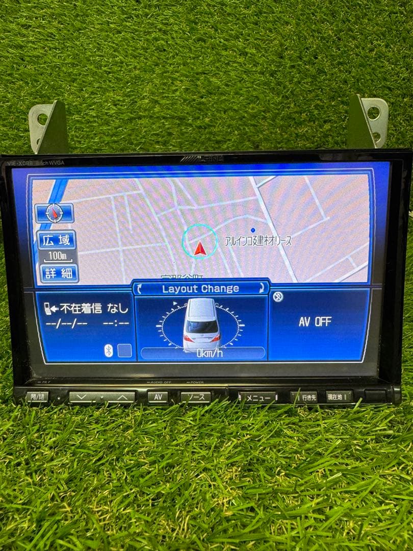 ALPINE VIE-X088 ８インチモニター 地図データは2016