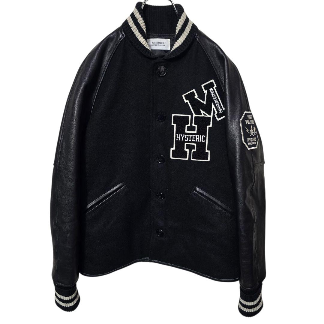 ヒステリックグラマー ×ミハラヤスヒロ スタジャン ブラック L