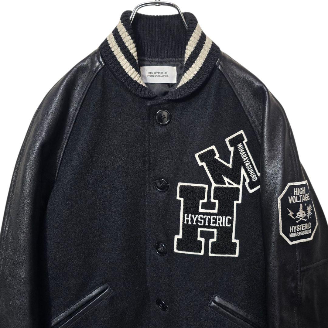 ヒステリックグラマー ×ミハラヤスヒロ スタジャン ブラック L