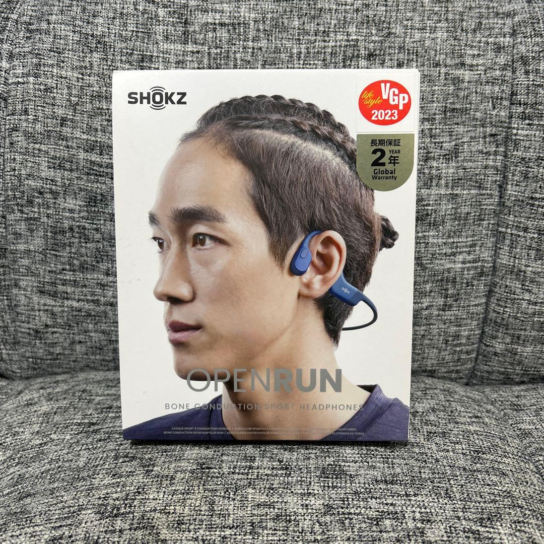 SHOKZ OpenRun Blue 骨伝導イヤフォン