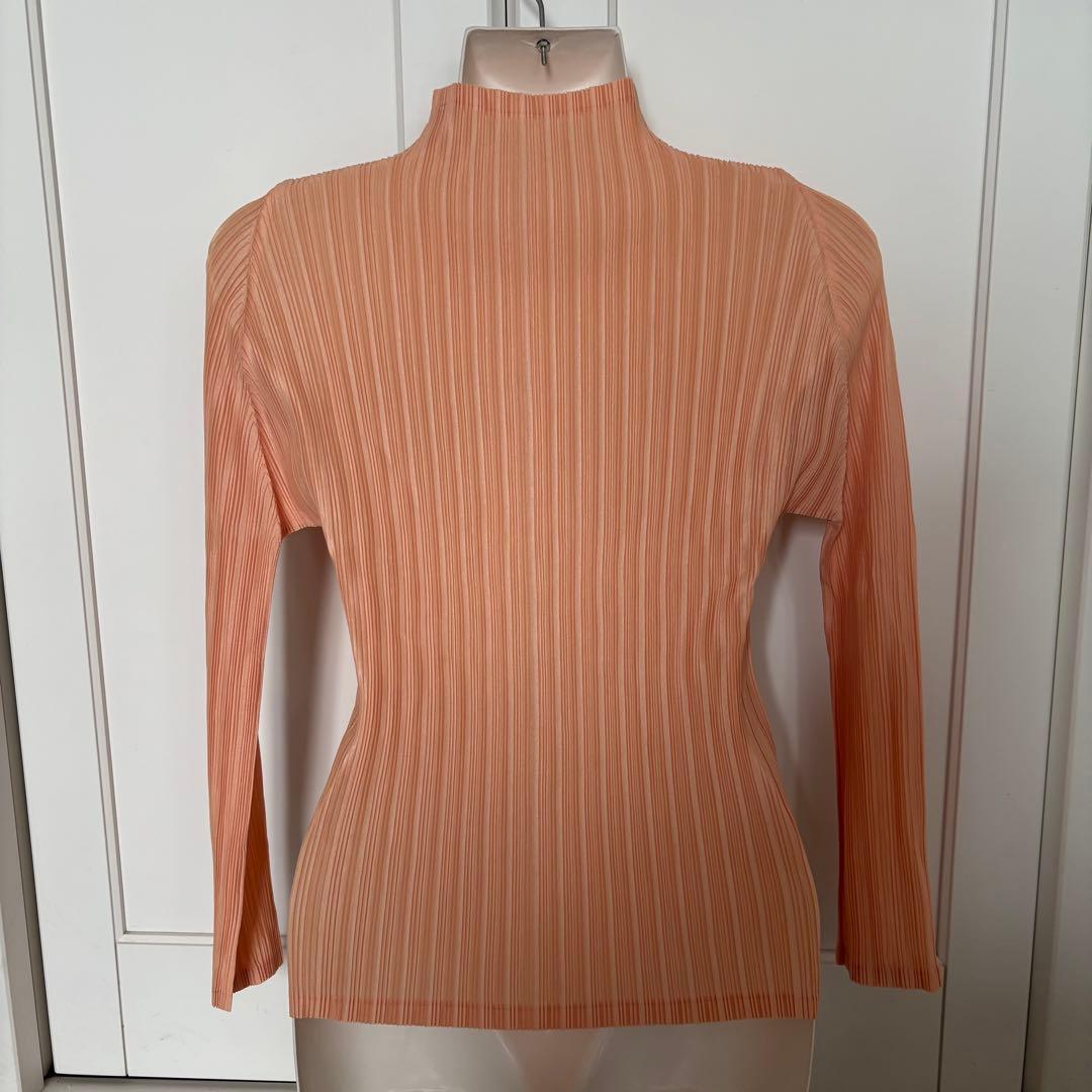 ＊タグ付き新品＊ プリーツプリーズ 長袖カットソー サイズ3 サーモンピンク