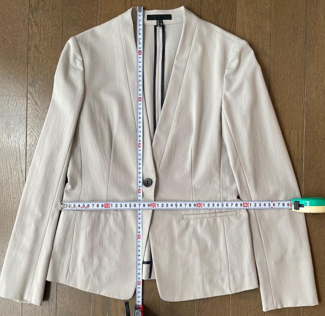 ICBノーカラージャケットタイトスカートセットアップ