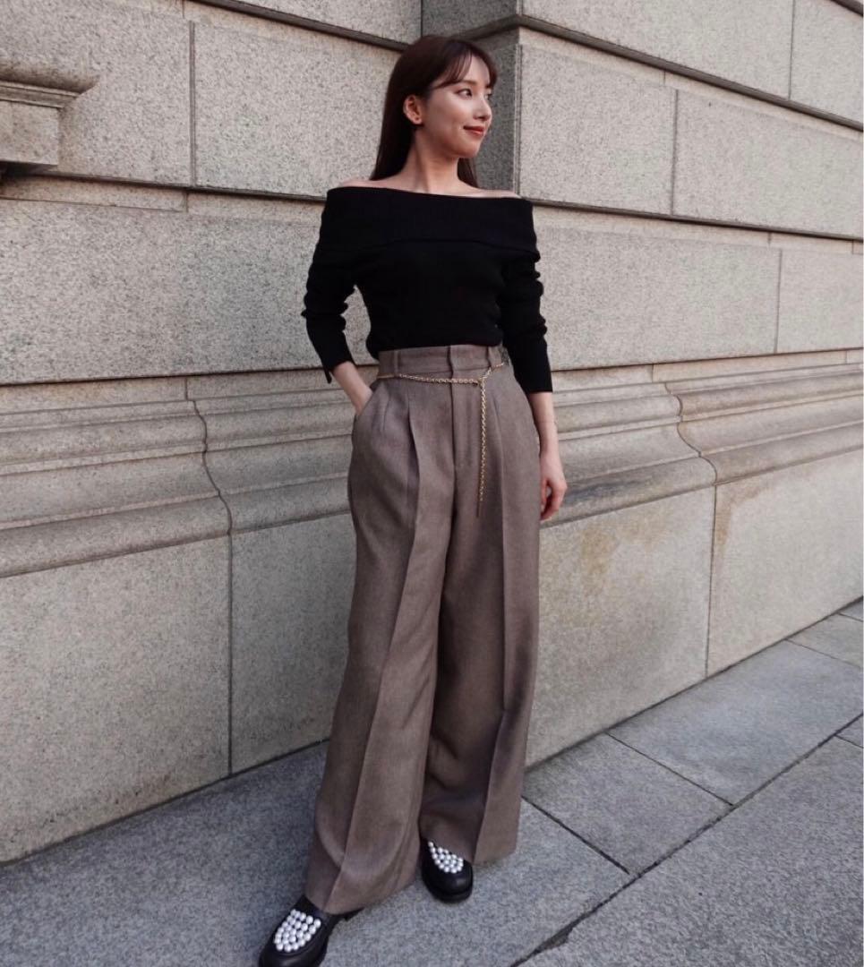 プロポーションボディドレッシング ＜谷川菜奈さんコラボ＞チェーン付きワイドパンツ