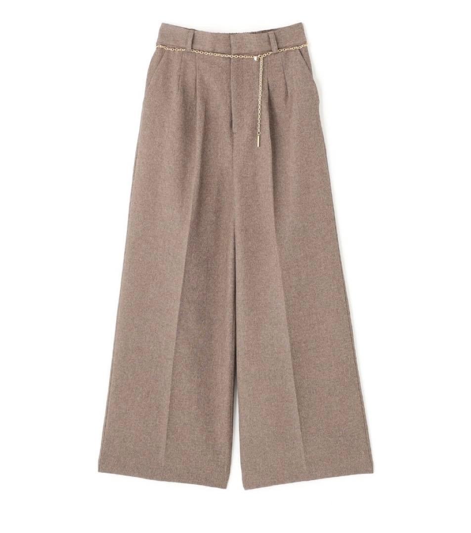 プロポーションボディドレッシング ＜谷川菜奈さんコラボ＞チェーン付きワイドパンツ
