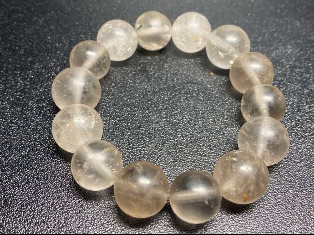 専用　214 ザギ水晶 14mmザギマウンテンクォーツ　ブレスレット