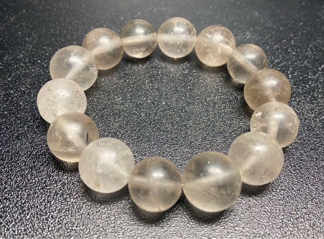 専用　214 ザギ水晶 14mmザギマウンテンクォーツ　ブレスレット