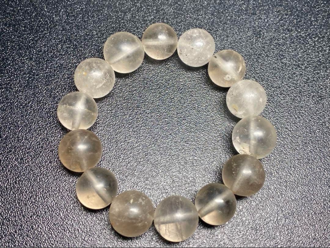 専用　214 ザギ水晶 14mmザギマウンテンクォーツ　ブレスレット