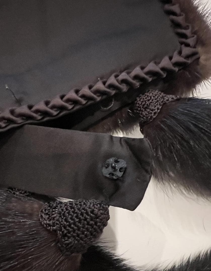 美品 毛皮 ミンク ファース トール マフラー ブラウン 成人式